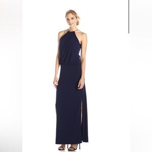 Jessica Simpson Navy Sleeveless Maxi Dress